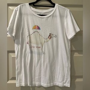 U.P. (Unfortunate Portrait) White Dry Hump Graphic t-shirt size M